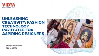 Unleashing Creativity Fashion Technology Institutes for Aspiring Designers