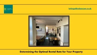 Determining the Optimal Rental Rate for Your Property