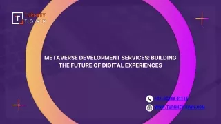 Metaverse Development Services Building the Future of Digital Experiences