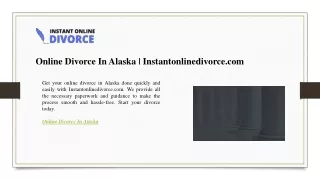 Online Divorce In Alaska  Instantonlinedivorce.com