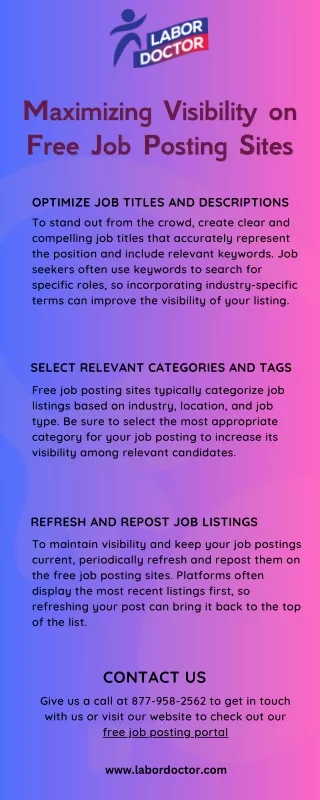 Maximizing Visibility on Free Job Posting Sites