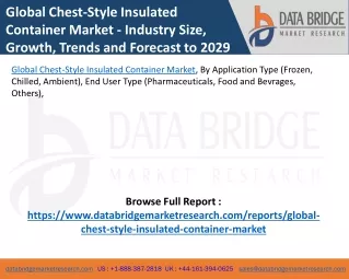 Global Chest-Style Insulated Container Market