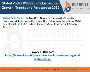 Global Vodka Market