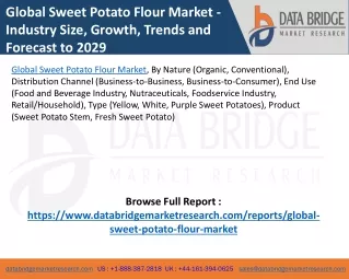 Global Sweet Potato Flour Market