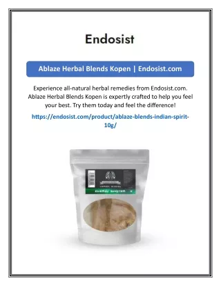 Ablaze Herbal Blends Kopen  Endosist.com