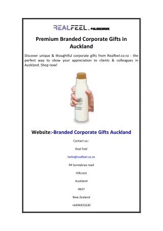 Premium Branded Corporate Gifts in Auckland