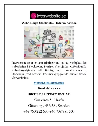 Webbdesign Stockholm  Interwebsite.se