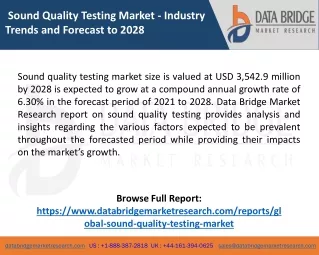 Sound Quality Testing Market