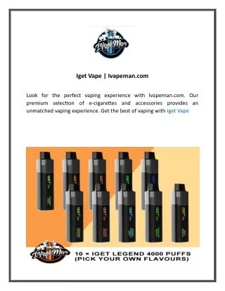 Iget Vape  Ivapeman.com 01