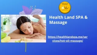 Hot Oil Massage Dubai | Healthlandspa.me