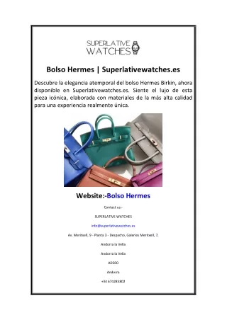 Bolso Hermes Superlativewatches.es