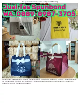 O889•898ᜪ•ᣮᜪO5 (WA) Tas Spunbond Manado Pabrik Tas Spunbond Murah Surabaya Sidoa