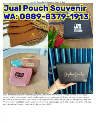 O88ᑫ·8ᣮ7ᑫ·IᑫIᣮ (WA) Harga Dompet Pouch Leather Pouch Custom