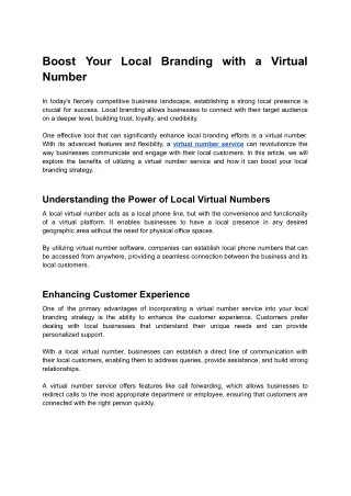 Boost Your Local Branding with a Virtual Number (1)