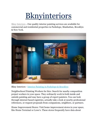 Brooklyn painting services