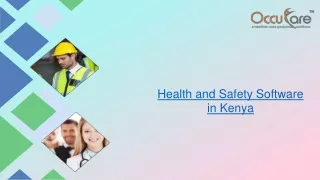 Health and Safety Software in Kenya