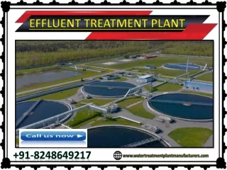 Effluent Treatment Plant cost Estimation near Chennai, Bangalore