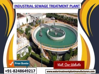 Industrial Sewage Treatment Plant Cost Calculation Chennai, Bangalore