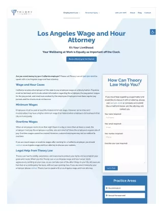 Los Angeles Wage and Hour Attorney | Theory Law APC