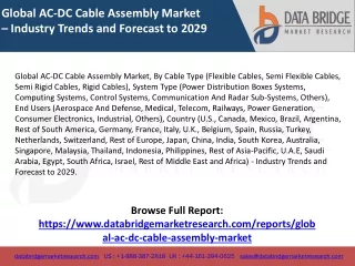 Global AC-DC Cable Assembly Market