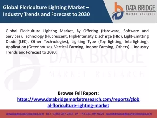 Global Floriculture Lighting Market