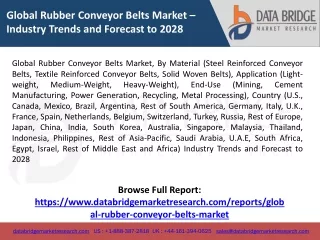 Global Rubber Conveyor Belts Market