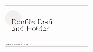 Double Dish and Holder Versatile Feeding Solution for Dogs
