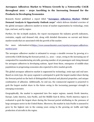 Aerospace_Adhesives_Market_PR1_-Digamber