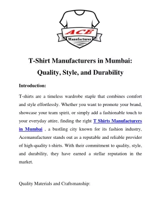 T Shirts Manufacturers in Mumbai Call-8097839335