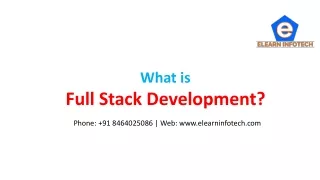 Full Stack Developer Course in Hyderabad