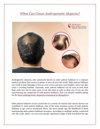 What Can Cause Androgenetic Alopecia?
