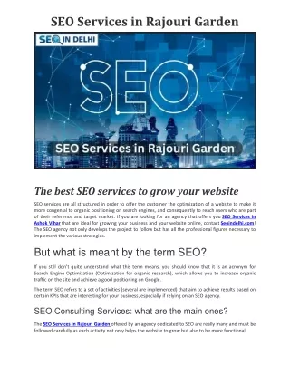 SEO Services in Rajouri Garden