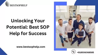 Unlocking Your Potential Best SOP Help for Success