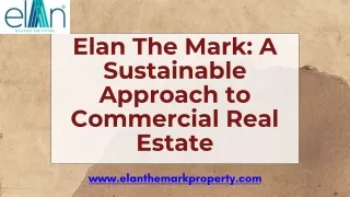 Elan The Mark A Sustainable Approach to Commercial Real Estate