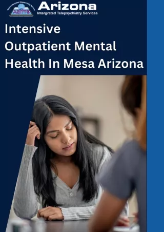 Intensive Outpatient Mental Health in Mesa Arizona