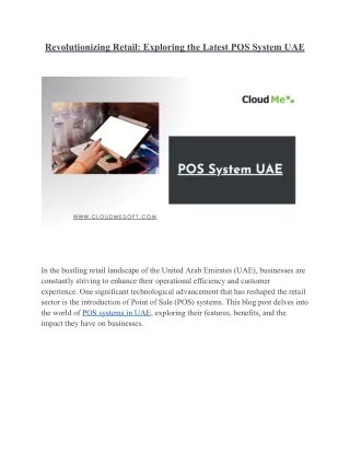 Revolutionizing Retail_ Exploring the Latest POS Systems in the  UAE
