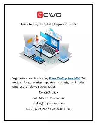 Forex Trading Specialist | Cwgmarkets.com
