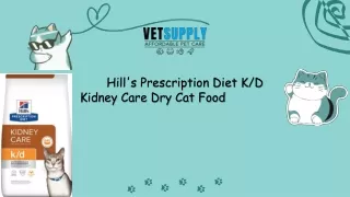 Hill's Prescription Diet K/D Kidney Care Dry Cat Food