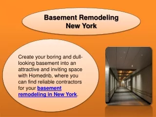 Basement Remodeling New York