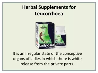 The best and easy treatment for Leucorrhoea- Lady Care Capsule