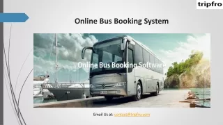 Online Bus Booking System