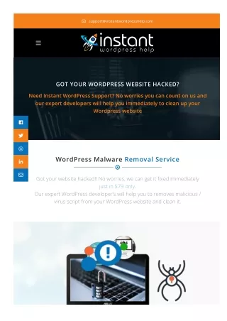 Best WordPress Malware Removal Service | WordPress Security