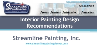 Interior Painting Design Recommendations