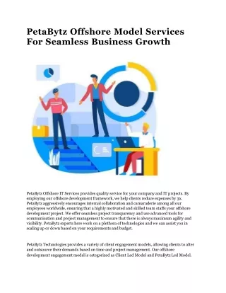 PetaBytz Offshore Model Services For Seamless Business Growth