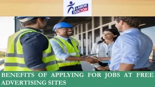 Benefits of Applying for Jobs at Free Advertising Sites