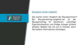 Bausparer Zinsen vergleichen  Bausparvertrag-vergleich.net.