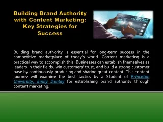 Building Brand Authority with Content Marketing Key Strategies for Success