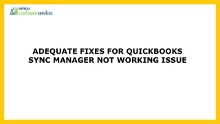 How To Resolve QuickBooks Sync Manager Not Working Issue