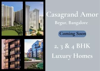 Casagrand Amor In Begur, Bangalore - Brochure