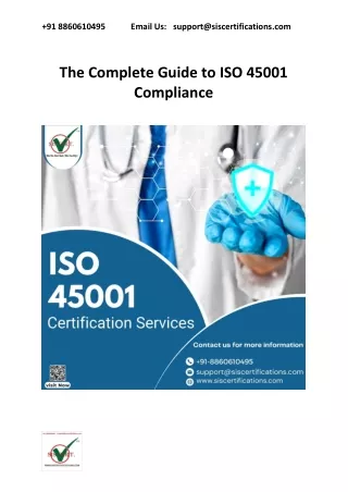 The Complete Guide to ISO 45001 Compliance